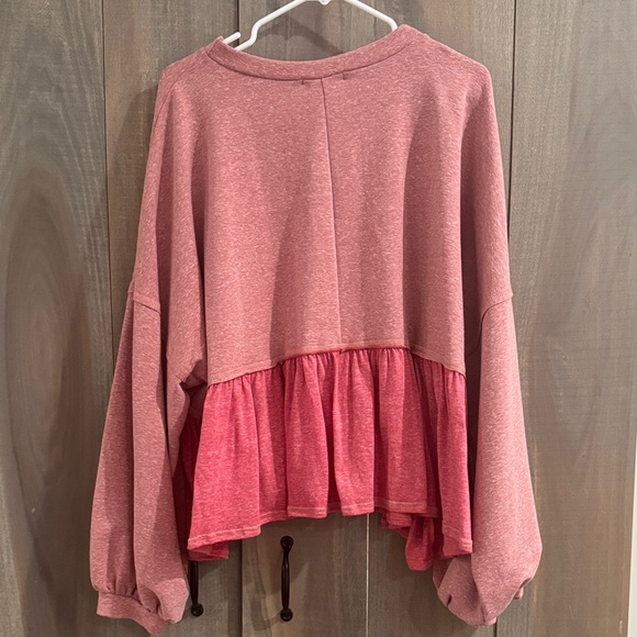 Dress Up | Pink Ruffle Hem Top - Picture 5 of 5